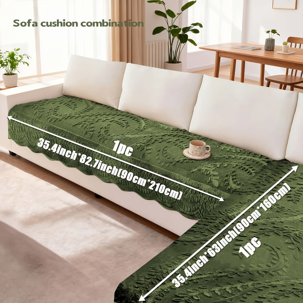 Faux Rabbit Fur Sofa Cover Thickened Quilted Plush Warm Non-Slip Machine Washable Pet Friendly Breathable Sofa Cushion for Living Room Bedroom Office - 2 3 Seater Large - product image 10