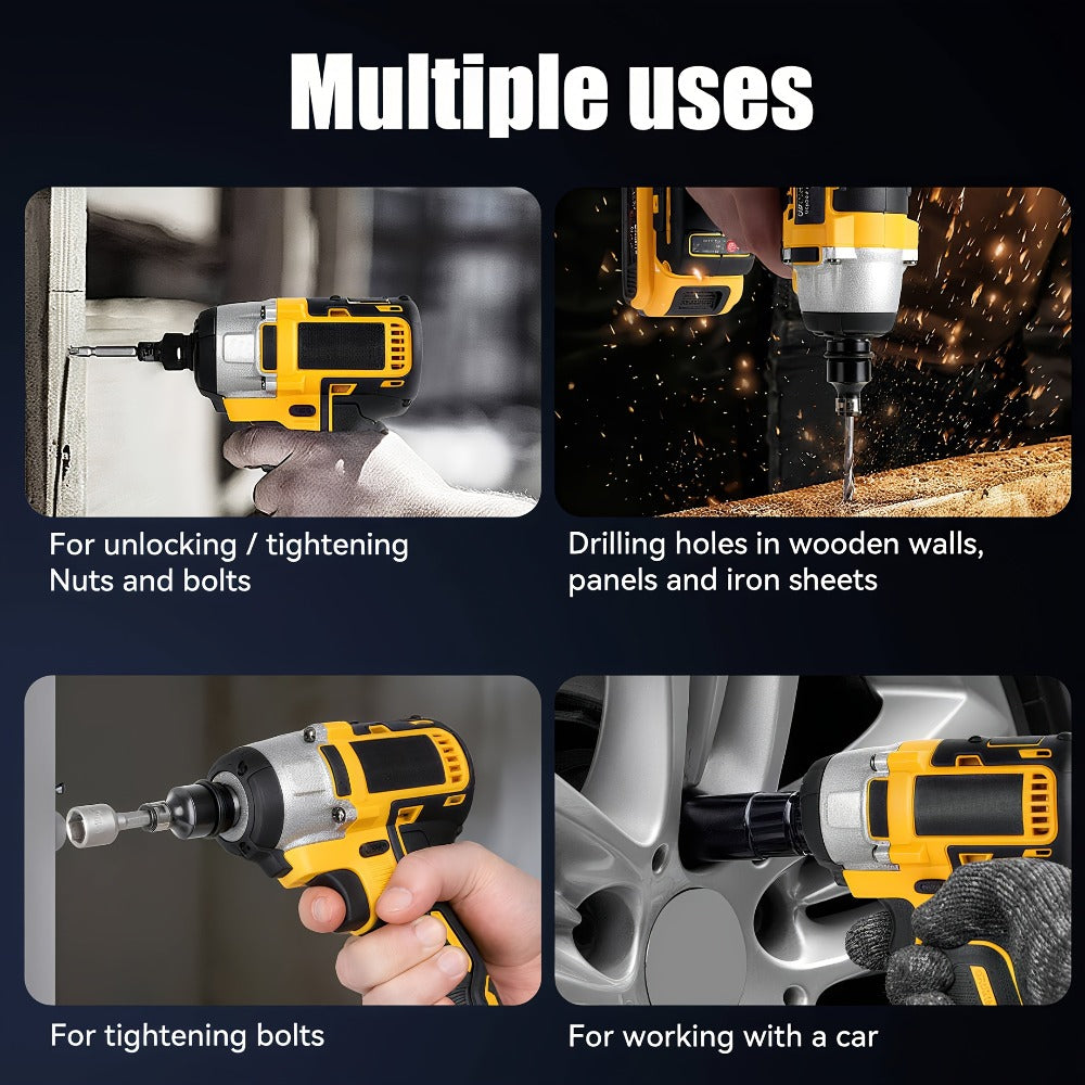 Cordless Impact Wrench 1/2 Inch Brushless – 450N.m 259Ft-lbs High Torque Impact Gun, 3300RPM Variable Speed, 12 Sockets, Fast Charger & Dual Battery Options for Auto Repair & Home  - product image 6