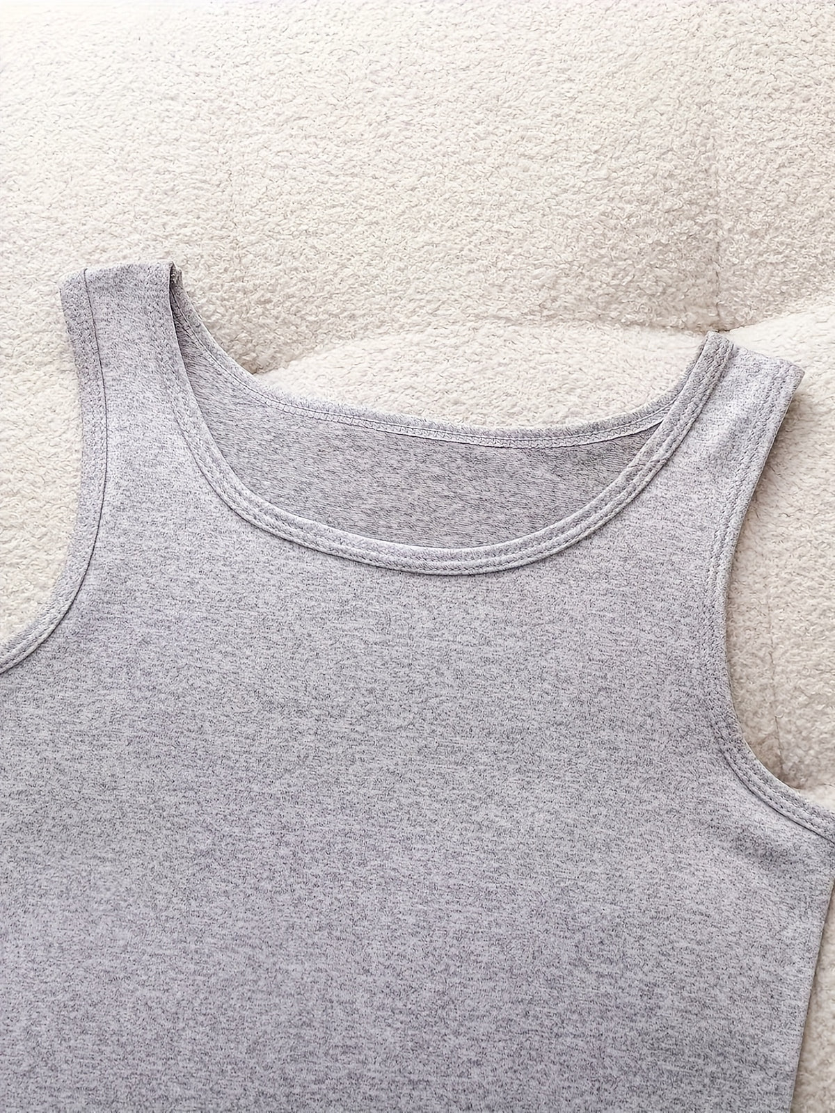 6pcs Women's Soft Sticky Blouses - Sleeveless Shirts with Semi-Sheer Adhesive Top Layer (No Padding), Breathable All-Season Vest for home & Layering - product image 2