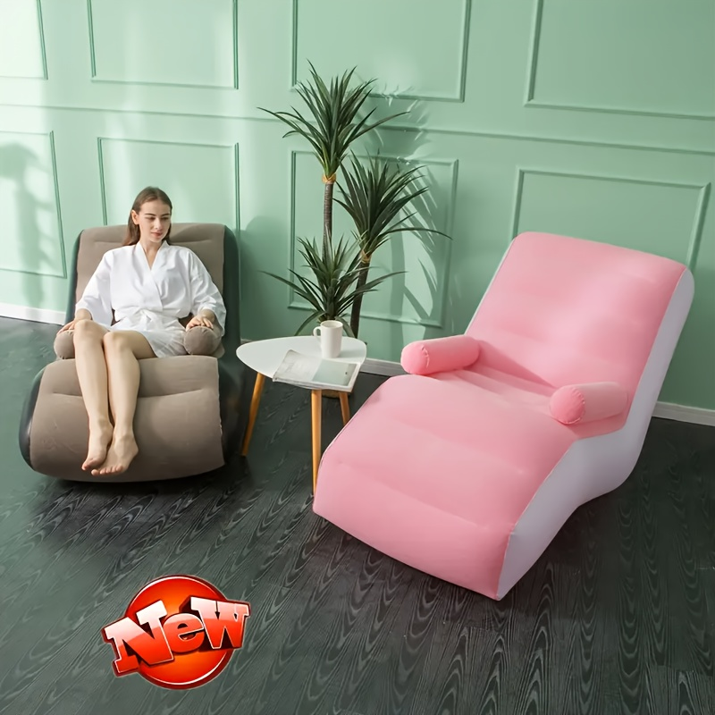 Portable PVC Inflatable Recliner Chair with Air Pump | S-Shape Ergonomic Sofa Bed for Outdoor & Indoor Use, Camping, Beach, Garden, Courtyard & Travel - product image 8