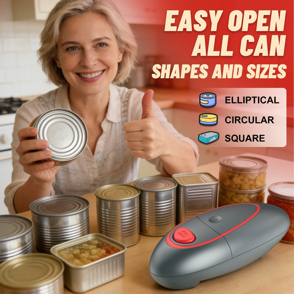 Electric Can Opener One-Touch Automatic – Smooth Edge Battery Operated Handheld Opener for All Can Sizes, Best Kitchen Gadget for Seniors, Arthritis & Weak Hands, Great Gift Idea - product image 21