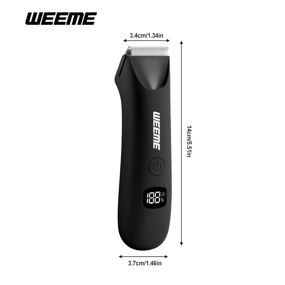 Men's Body Hair Trimmer USB Rechargeable - Chest, Leg & Armpit Hair Trimmer with LCD Display & LED Light, Cordless Electric Body Groomer for Men, Gift for Dad, Husband, Son, Birthd - product image 2