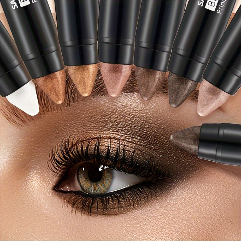 Waterproof Eyeshadow Stick Set 7 Pcs — Pearlescent Matte Shimmer & Metallic Finish, Long-Lasting Creamy Eye Makeup, No-Brush Easy Blendable Formula for All Skin Tones, Women's Beau - product image