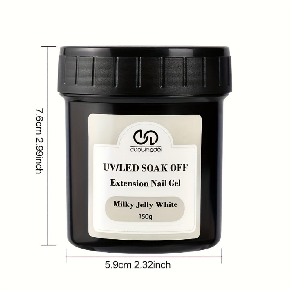 Builder Gel for Nail Extensions 150g Apex Strengthening Kit 13 Shades Clear White Pink Nude Milky Jelly Salmon UV LED Cure Professional Salon Home DIY Manicure Nail Art Women - product image 6