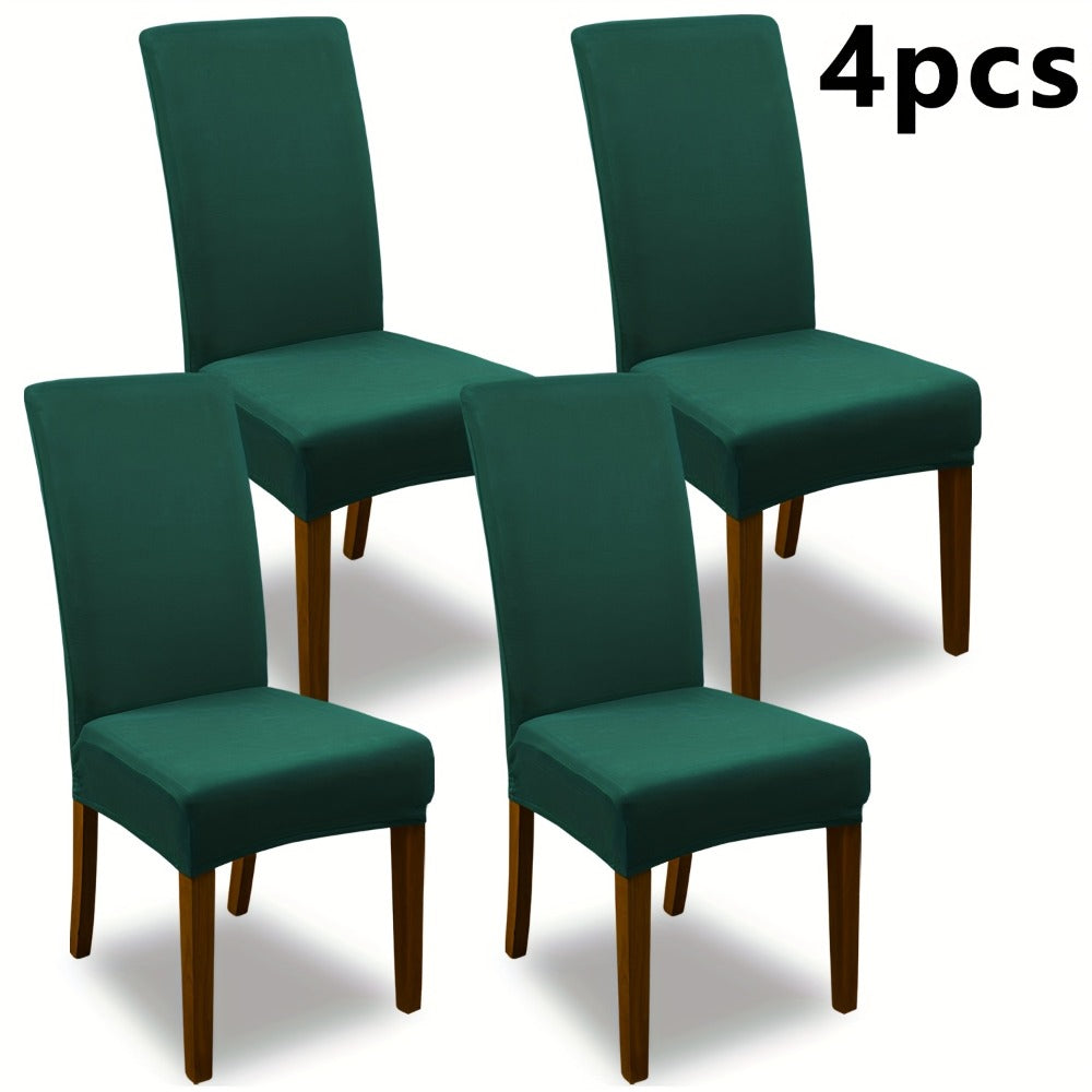 Stretch Dining Chair Covers Set | Elastic Jacquard Slipcovers for Dining Room Kitchen Wedding Office, 4pcs or 6pcs, 9 Colors, Washable Furniture Protector - product image 11