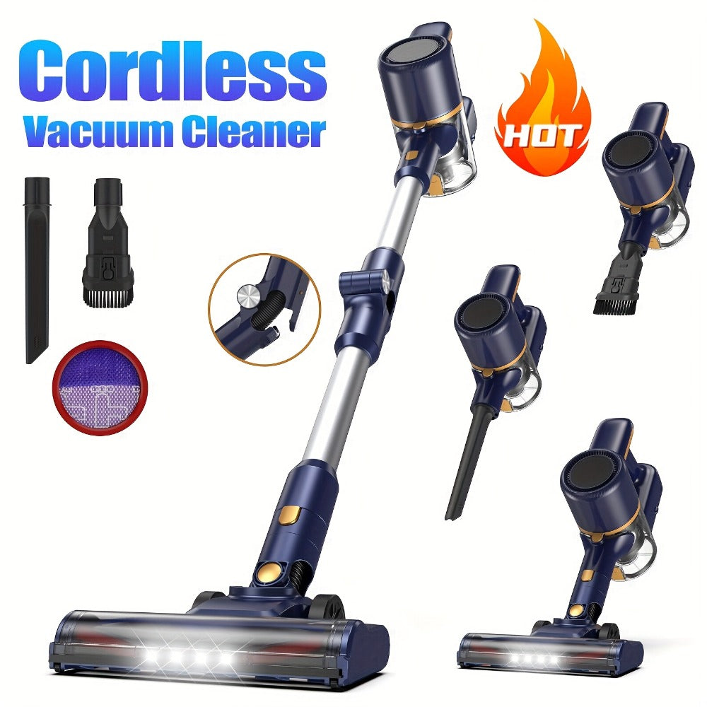Cordless Vacuum Cleaner for Home – Corded & Cordless 2-in-1, 180° Foldable, LED Brush, High Suction, 40-Min Runtime, 38.58oz Dust Cup for Hardwood Floors, Seniors & Pregnant Women - product image 7