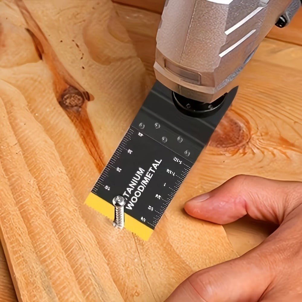 Titanium Oscillating Multi Tool Blades Universal Quick Release Saw Blades Set for Cutting Metal Nails Wood Plastic Compatible with Major Brands 18 28 50 Piece Options - product image 8