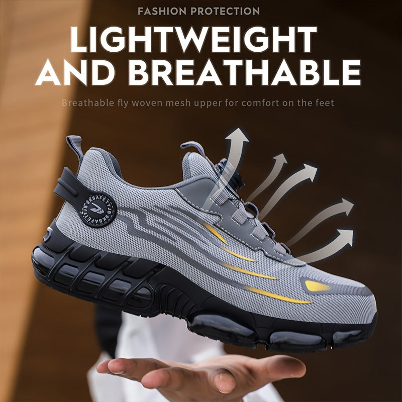 Steel Toe Work Shoes Man Slip Resistant Abrasion Resistant Construction Working Boots Comfortable Breathable Sneaker - product image 10