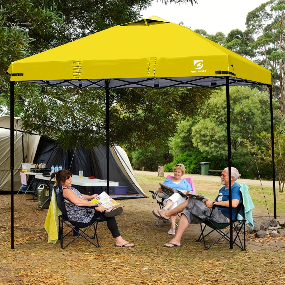 10x10 Canopy Replacement Top Cover for Straight Leg Tents | Waterproof Pop-Up Canopy Top for Camping, Outdoor Events & Backyard (Top Cover Only) | Ventilation Ports, Instant Shade, 11 Color Options