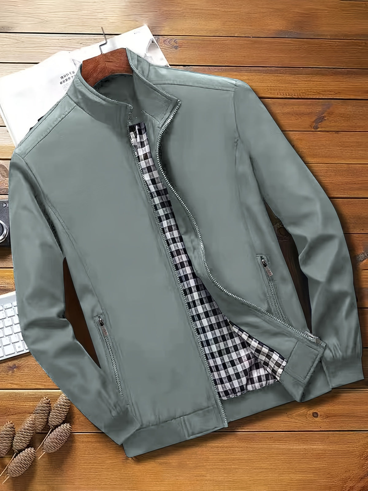 New Men's Jacket Spring Autumn Premium College Style Jacket Outerwear - product image 3