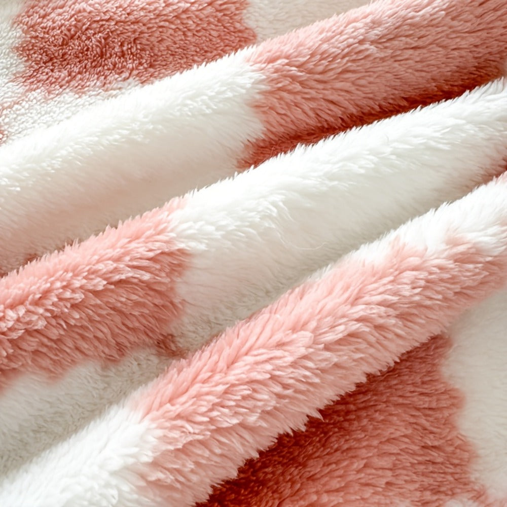 French Plaid Double-Sided Flannel Blanket – Soft Panda & Grid Pattern Throw for Sofa, Bed & Travel, Machine Washable, 6 Designs, 4 Sizes - product image 19
