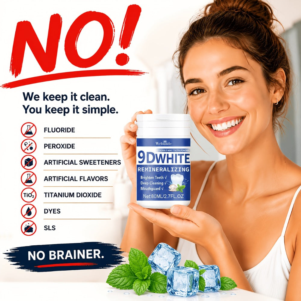 Hydroxyapatite Tooth Powder 2-Pack Remineralizing Fluoride-Free Deep Cleaning Whitening Mint Toothpowder for Sensitive Teeth Enamel Repair Daily Oral Care Gift - product image 6