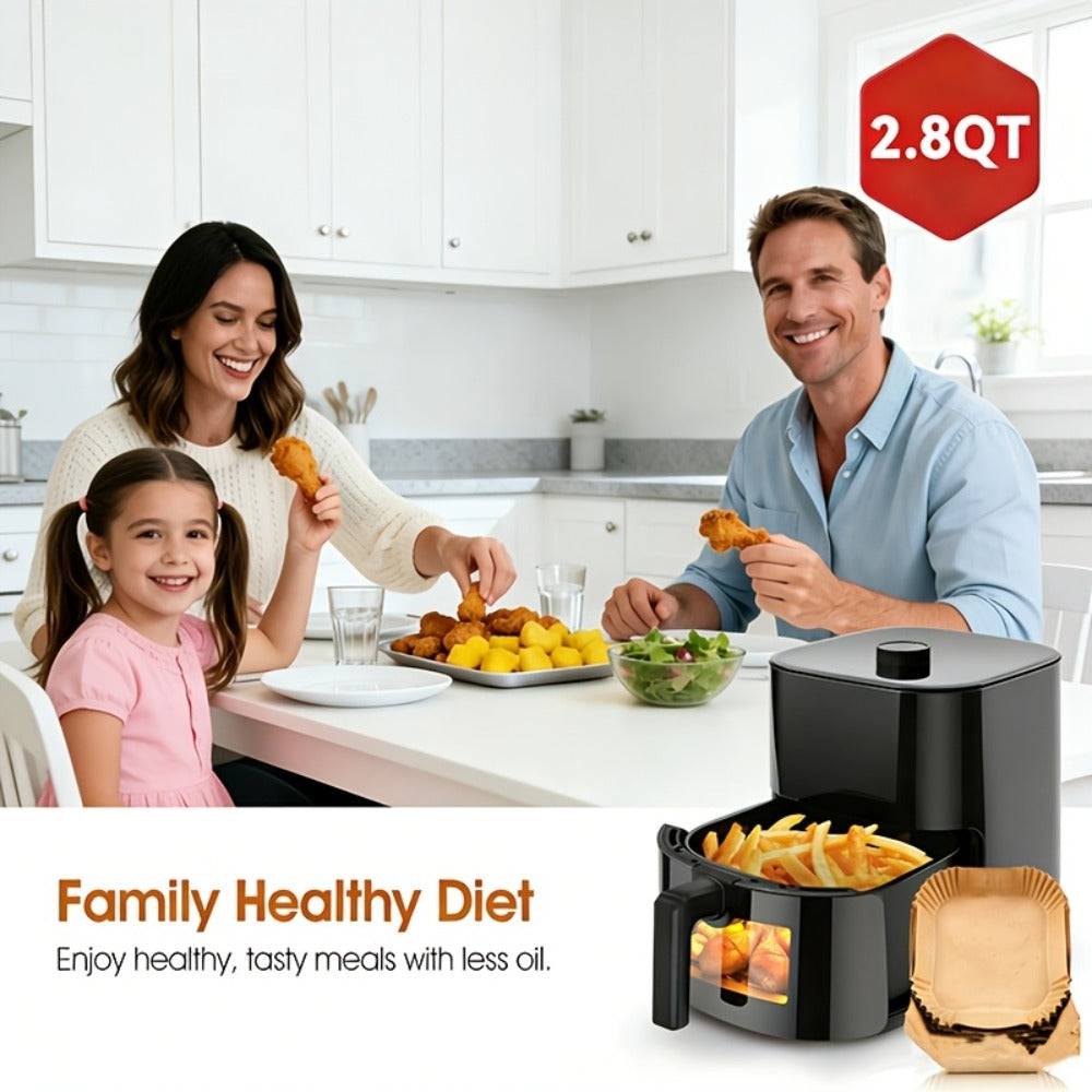 Air Fryer 8-in-1 with LED Touchscreen, 6QT Large Capacity Electric Hot Air Oven, 1350W 360° Hot Air Circulation, Non-Stick Fry Basket, Heat-Insulated Handles, 8 Cooking Presets for - product image 6
