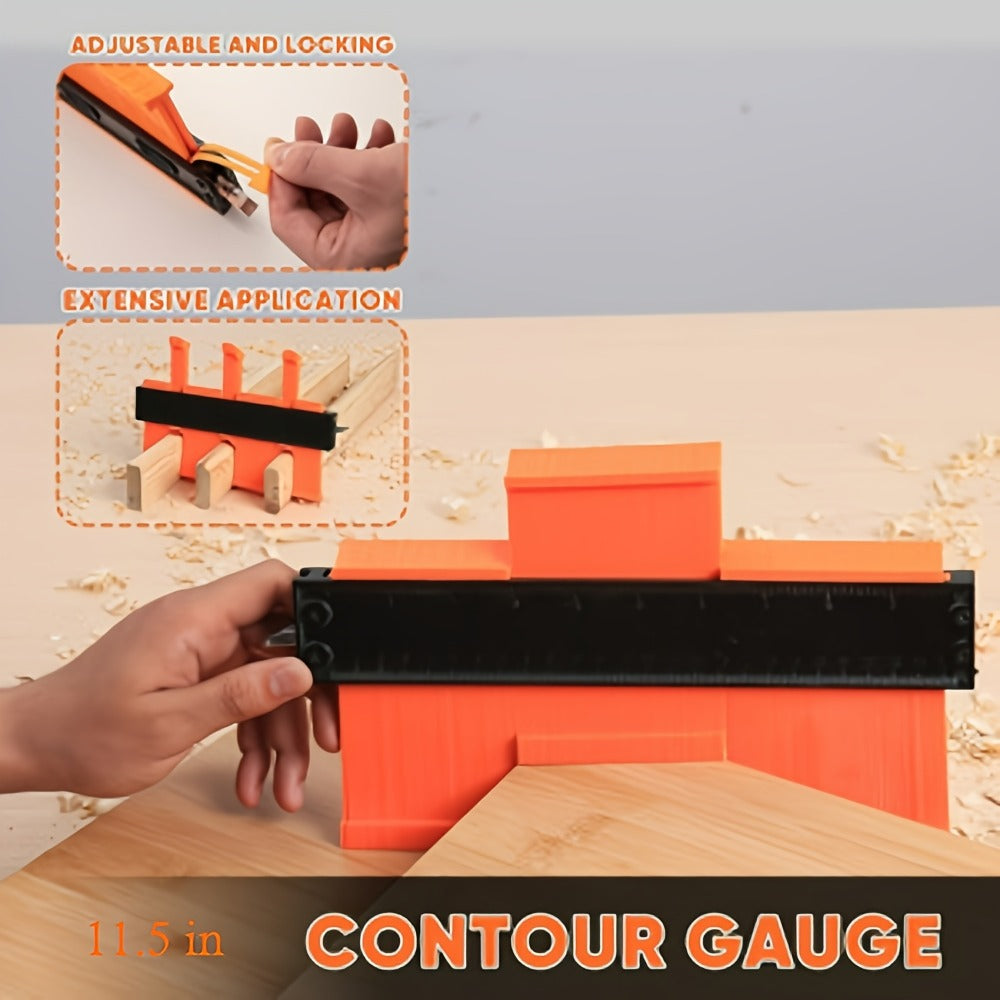 Contour Gauge Profile Shape Replicator Tool 2-Pack Adjustable Precision Irregular Shape Measuring Ruler for Woodworking Tile Carpet Laminate Corners DIY Projects - product image 6
