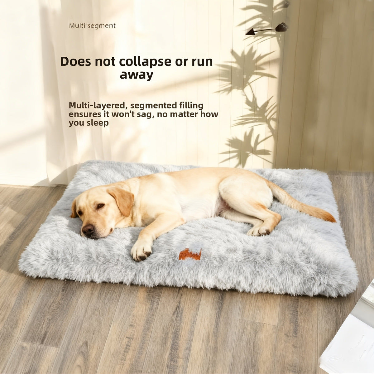 Fleece-Lined Dog Bed & Cat Mat | S, M, L, XL, XXL | Thickened Warm Washable Square Pet Bedding for All Breeds - product image 7