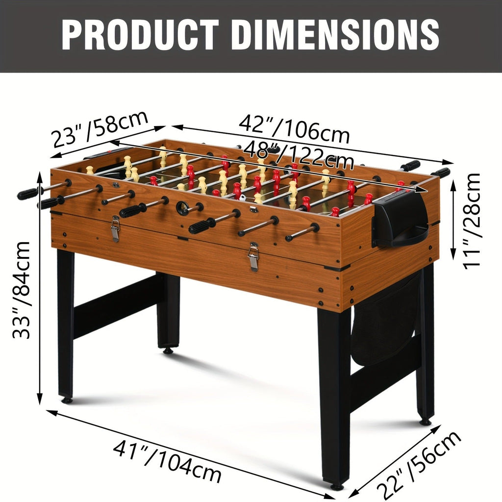7-in-1 Multi Game Table Combo Set Foosball Hockey Ping Pong Billiards Chess for Home Game Room for Everyday Use - product image 5