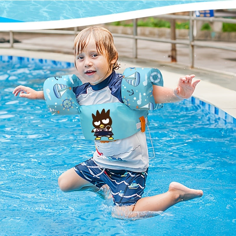 Kids Adjustable Swim Vest for Toddlers Ages 1-9 | Lightweight Floating Jacket, Cute Blue Cartoon Pattern, Patented Safety Design for Boys Girls Pool Beach - product image 5