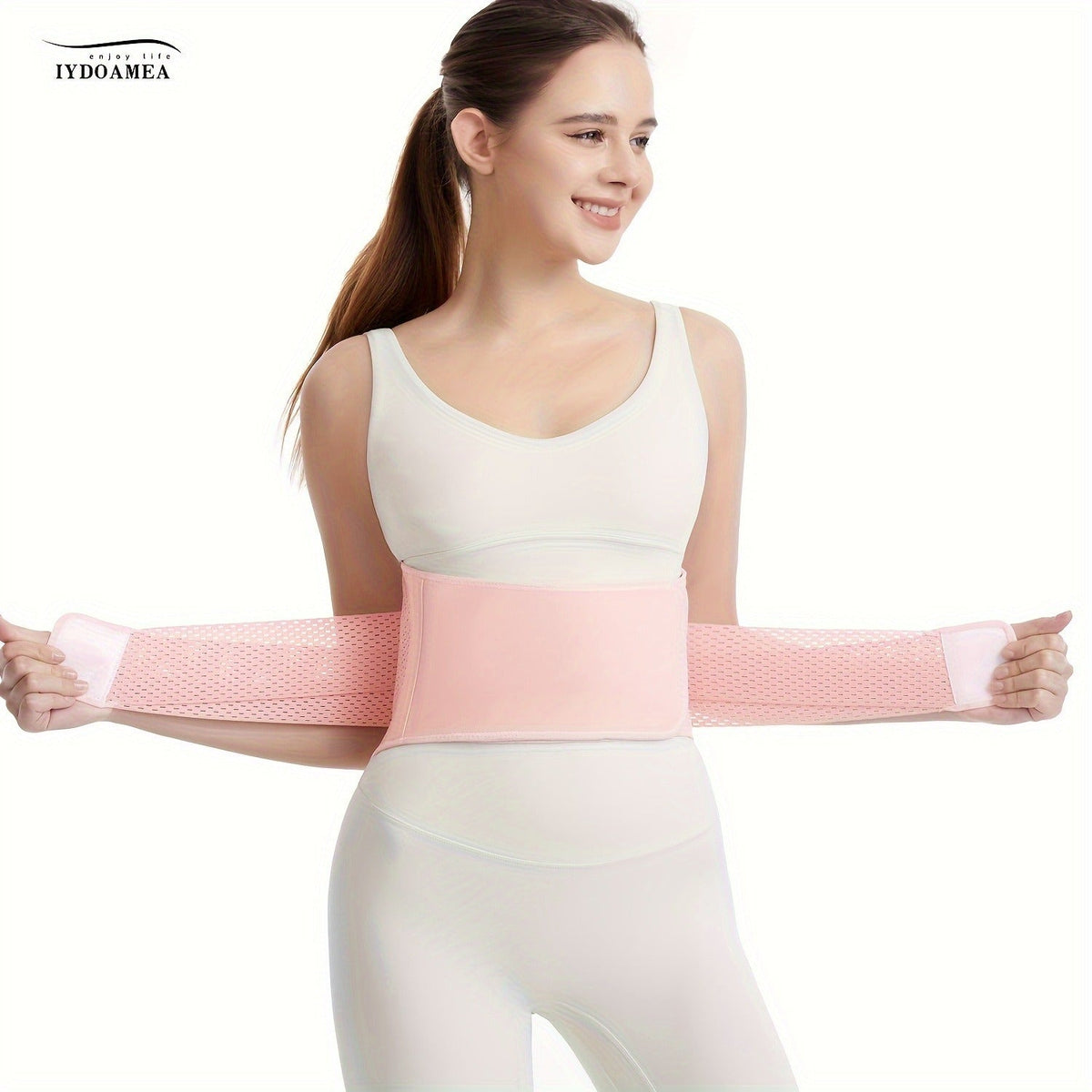Breathable Back Brace Air Mesh with 4 Steel Plates & 2 Spring Stays – Anti-Skid Adjustable Lumbar Support Belt for Work, Men Women, S – XXL in 3 Colors