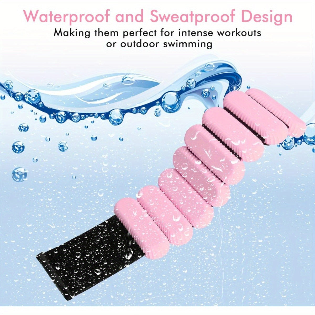 Adjustable Weighted Cuffs for Yoga, Running, Dance & Strength Training Workouts – Silicone Wrist & Ankle Weights Bracelet 1LB Pair for Women Men - product image 5
