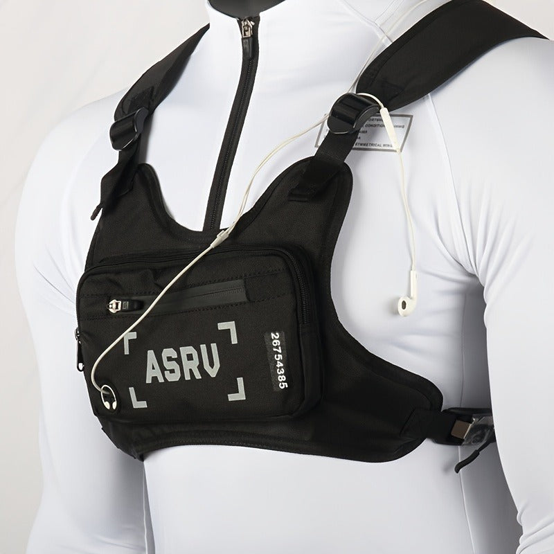 Reflective Adjustable Vest Strap, Waterproof, Cycling Hiking Skiing Sports Pack | Featherlight Running Chest Bag for Men - product image 10
