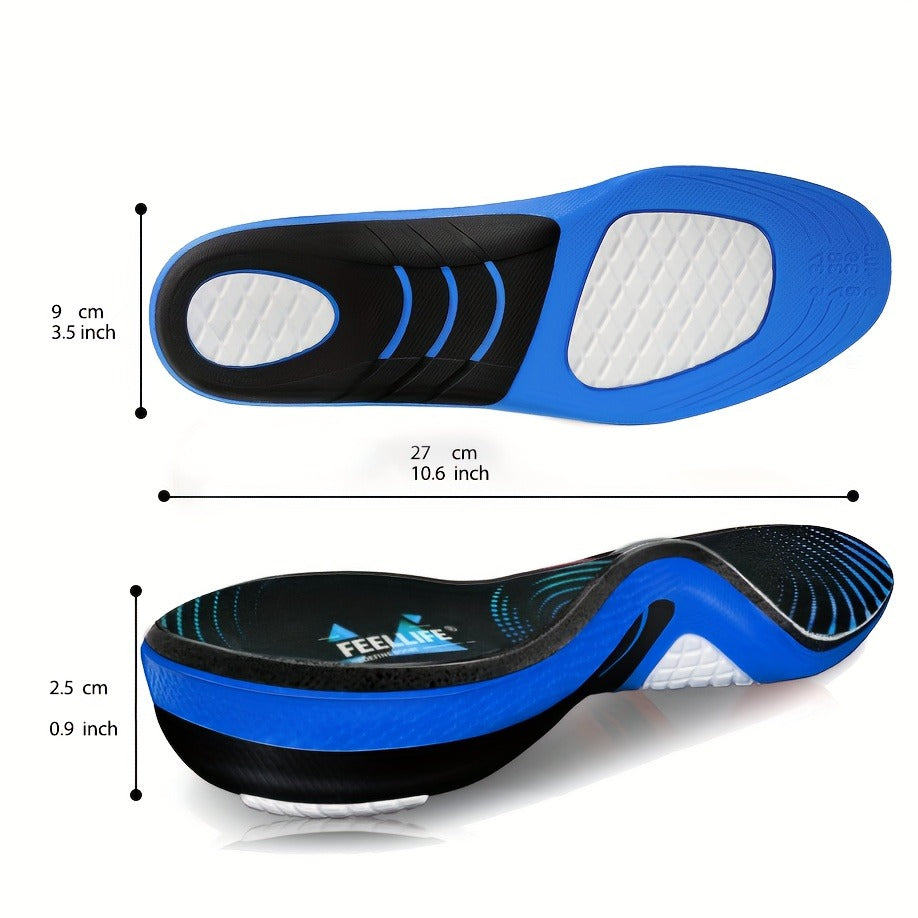 Arch Support Insoles Flat Feet Heavy Duty Shoe Inserts Men Women Work Boots for Everyday Use