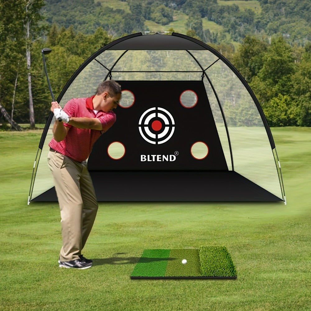 Golf Practice Net 10x7ft with Hitting Mat – Portable Golf Chipping Net for Backyard Indoor Outdoor Use – Golf Gifts for Men Dad Golfers – Golf Training Net for - product image 8