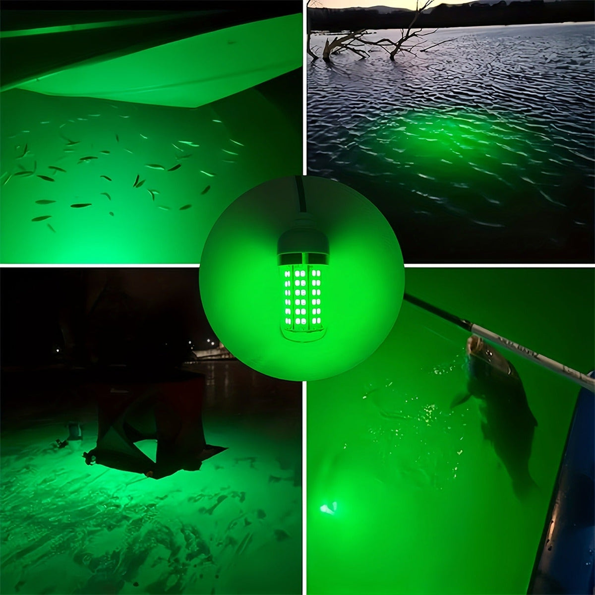 IP68 Waterproof Night Fishing Lure Light with USB Connector & 16.4ft Cable, Super Bright Submersible Fish Attracting Light for Boat, Ice Fishing & Night - product image 7