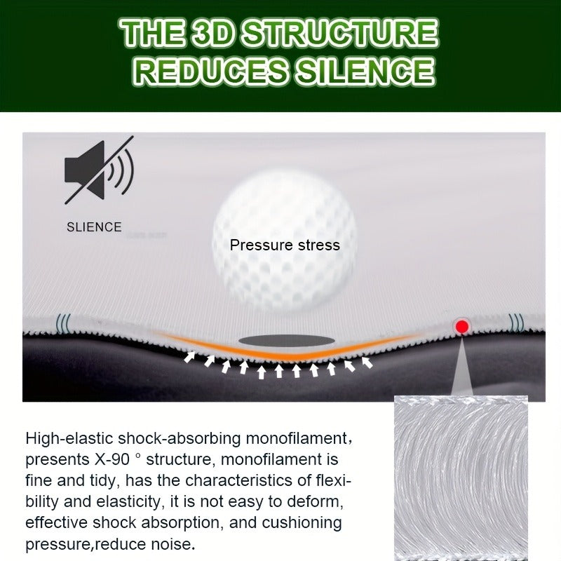 Ultra-Quiet 3D Golf Simulator Projector Screen, Wear-Resistant, Indoor Golf Training, 3 Sizes | Golf Impact Screen 4K UHD - product image 9