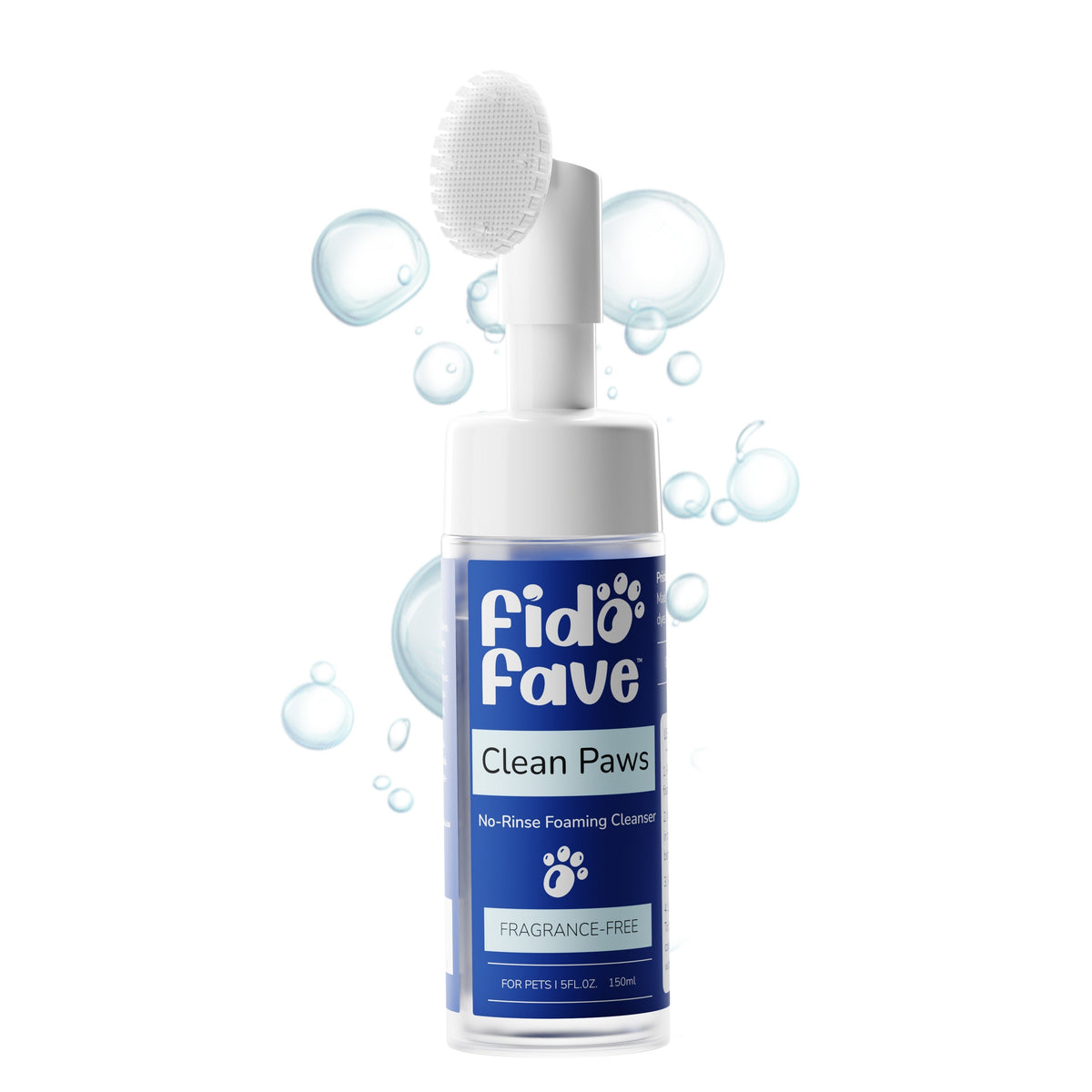 Dog Paw Cleaner No-Rinse with Soft Brush – pH Balanced Paw Wash for Dogs & Cats, 5oz Gentle Grooming Cleanser in Lavender Chamomile, Lemongrass Sage - product image 4