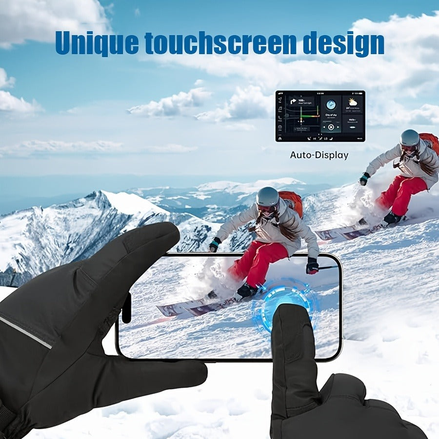 Rechargeable Heated Gloves 2x5000mAh | 3-Speed Temperature Control, Touchscreen Fingertips, Thermal Winter Gloves for Men & Women, Skiing, Hunting, Fishing - product image 7