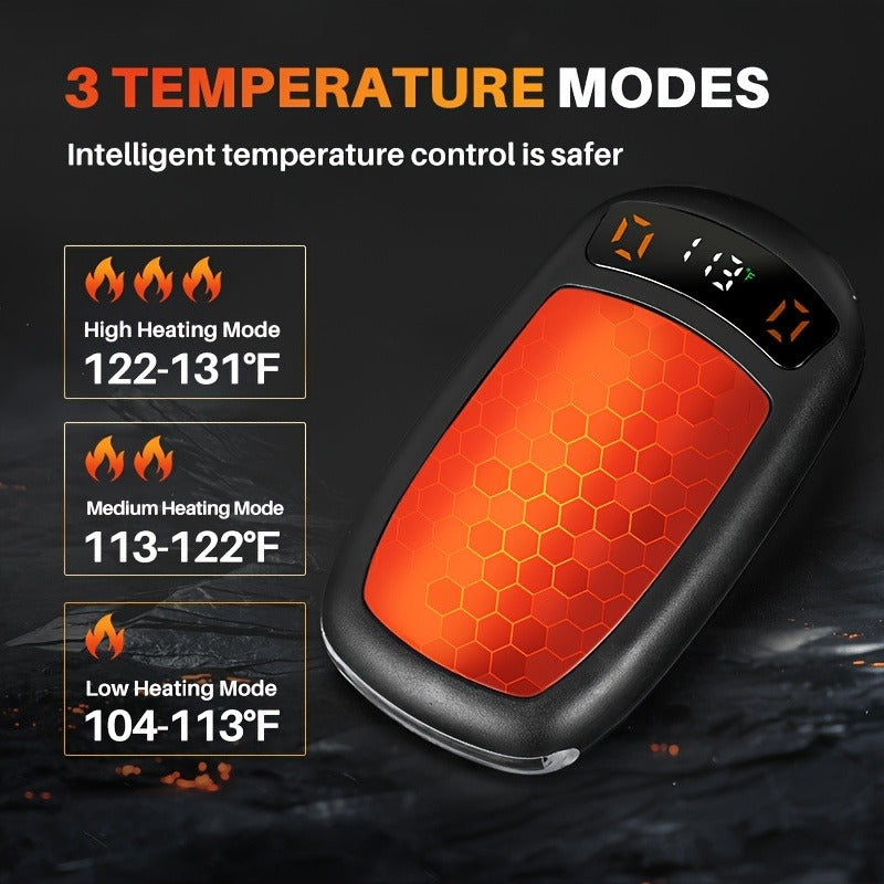 Rechargeable Hand Warmers with COB Light 2 Pack | Magnetic USB Electric Pocket Hand Warmer 12 Hours Heat | Carry-along Reusable Handwarmer for Camping Hiking - product image 5