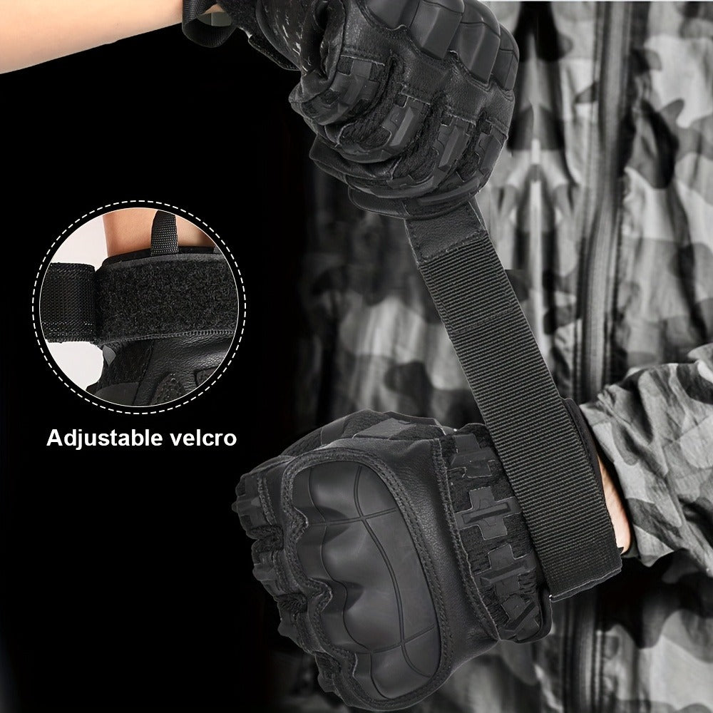 Camouflage Motorcycle Riding Gloves for Men Women, Anti-Slip Wear-Resistant, Outdoor Hiking Camping Hunting Shooting Cycling – Tactical Full Finger Gloves with - product image 6