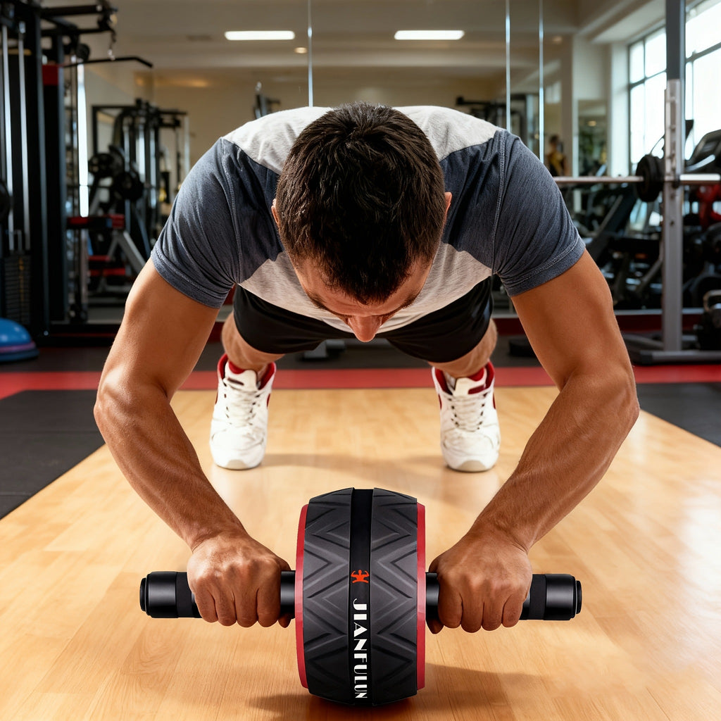 Ab Wheel Roller with Knee Pad | Core Strength & Balance Training, Abdominal Crunch Machine for Home Gym, Arm & Abs Muscle Toning, Stainless Steel & PP Options - product image 8