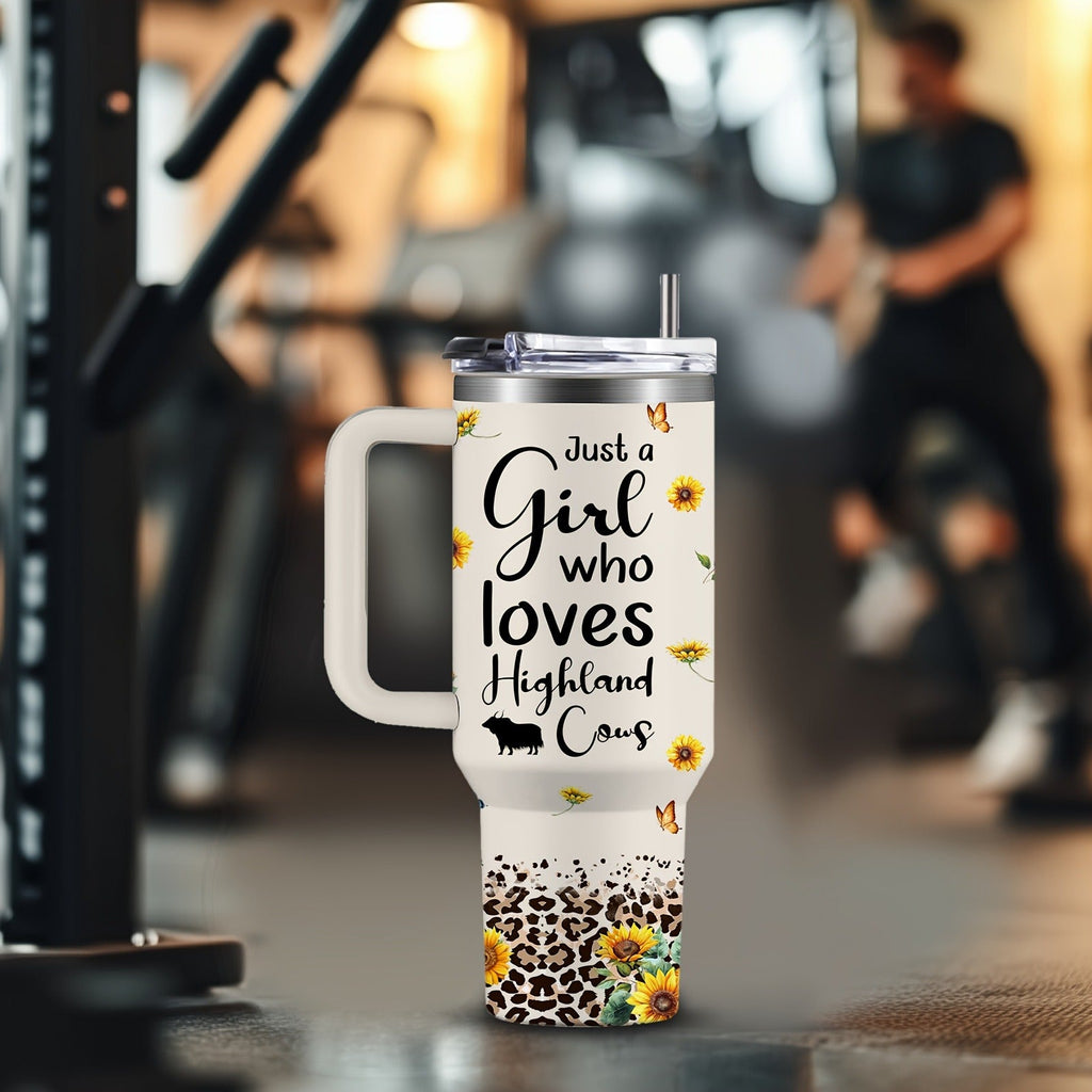 40oz Stainless Steel Tumbler with Handle and Lid | Cow Print Insulated Travel Cup for Hot & Cold Drinks, Double Wall Vacuum Tumbler for Camping, Sports - product image 8