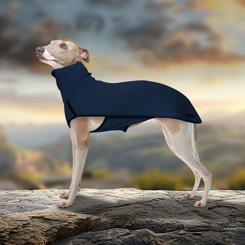 High Neck Dog Coat Warm Pullover – 4XL – Solid Color Woven Polyester Pet Jacket, Machine Washable, All-Season Fall & Winter Dog Apparel for Small Medium Large - product image 9