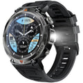 Wireless Calling, HD 1.45" Screen, LED Light, Fitness Tracker, iPhone & Android | EIGIIS KE3 Rugged Smartwatch for Men - product image
