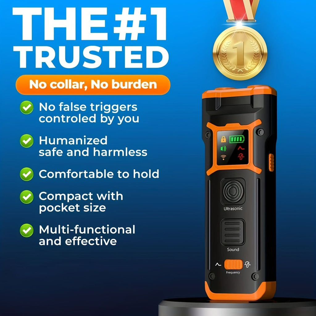 Carry-along Handheld Bark Deterrent with LED Light, Soundwave Technology, Safe for Dogs & Humans, One Size Fits All Breeds – Ultrasonic Dog Repeller - product image 5