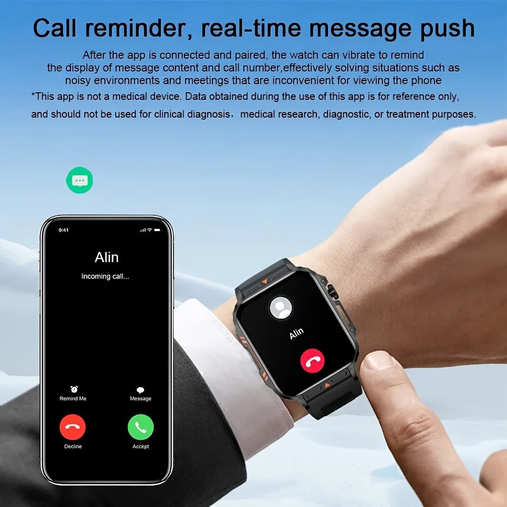 Smartwatch with Wireless Calling – SENBONO Men & Women – 1.95" HD Display, 100+ Sport Modes, IP68 Waterproof, Step & Calorie Tracker - product image 5