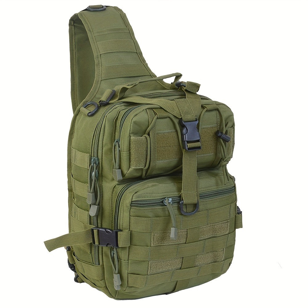 Single Shoulder Crossbody Sling Pack for Hiking, Patrol & Outdoor EDC, Adjustable Strap, Multi-Pocket – Tactical Chest Bag - product image 9