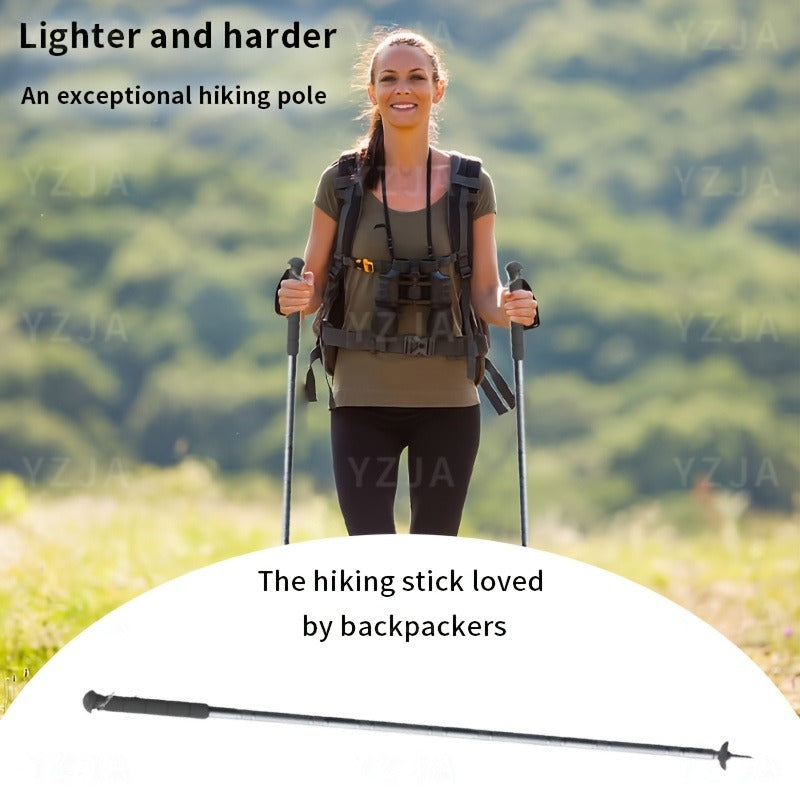 7-in-1 Tactical Hiking Staff | Adjustable Aluminum Alloy Mountaineering Stick with Compass, Fire Starter, Saw, Screwdriver & Pliers | Multi-Tool Walking Pole - product image 5