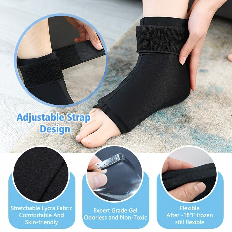 Ankle Ice Wrap Reusable Gel Ice Pack Hot Cold Compress Adjustable Strap for Everyday Use - product image 9
