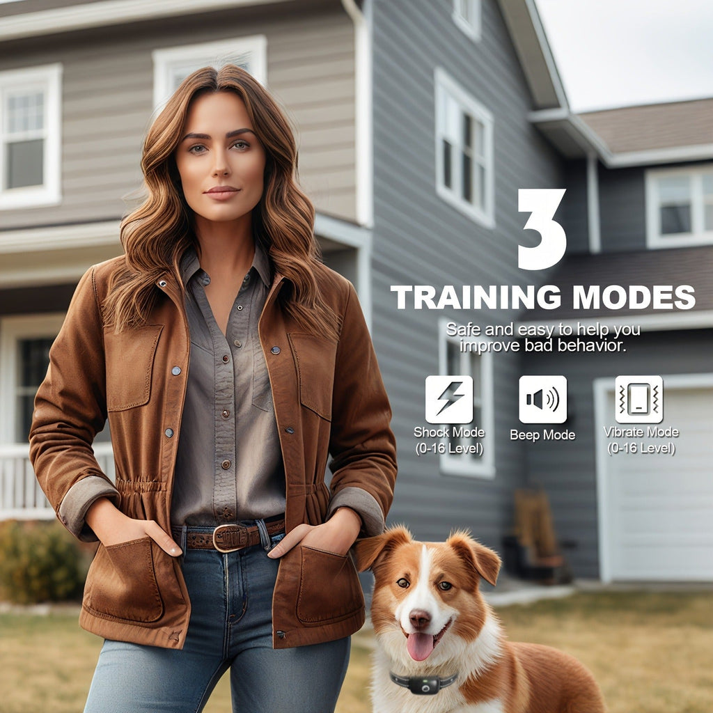 Dog E-Collar with Remote IP68 Waterproof – Rechargeable Dog Training Shock Collar for Small Medium Large Dogs, 3 Safe Training Modes, 1640ft Range – 1, 2 or 3 - product image 4