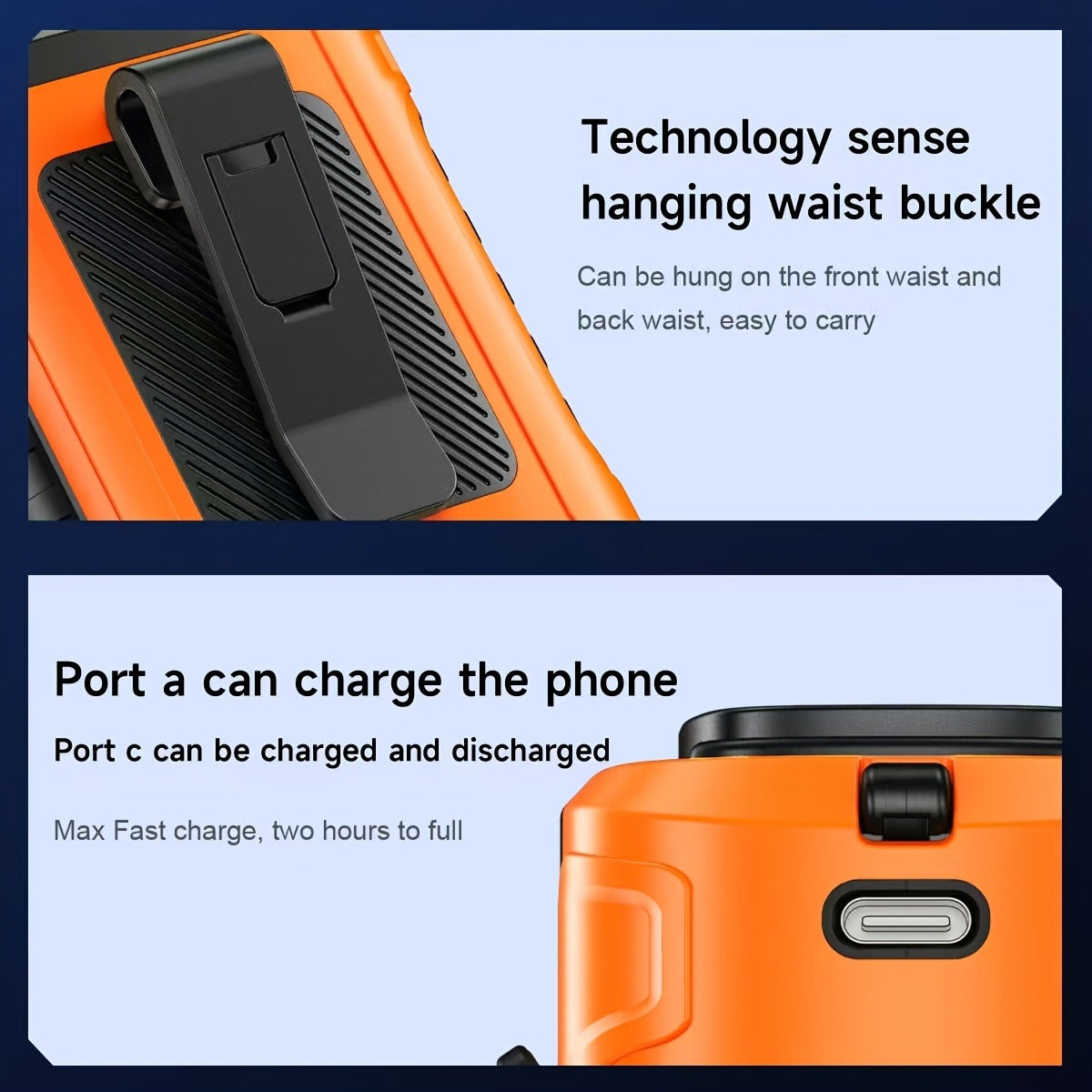 Wearable Neck Fan Rechargeable 10000mAh | 5-in-1 Carry-along USB Fan 22000RPM Brushless Motor | LED Power Indicator | 5 Wind Speeds | Built-in Flashlight - product image 9