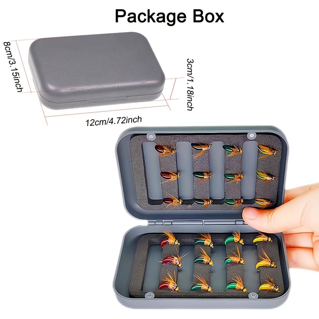 Brass Bead Head Caddis Nymph Lures Mixed Styles with Tackle Box, High Carbon Steel #10 Hooks for Bass Bluegill Trout Freshwater – Trout Fly Fishing Flies Kit - product image 5