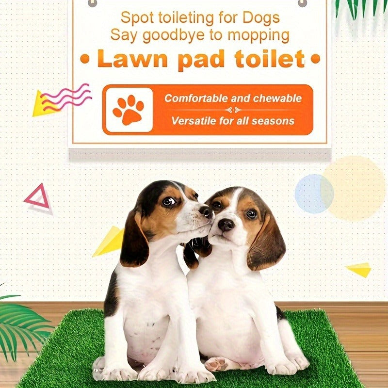 Washable Artificial Grass Mat, Anti-Odor, Indoor Outdoor Pet Toilet Pad for Dogs Cats, M & L Sizes | Reusable Dog Potty Training Pad - product image 5