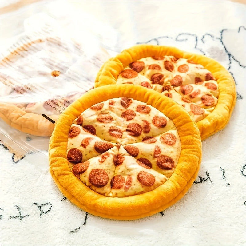 Plush Pepperoni Pizza & Donut Chew Toy for Dogs, Durable Soft Interactive Toy for All Breeds, Fun Food-Shaped Squeaky Dog Gift for Puppies & Adult Dogs - product image 11