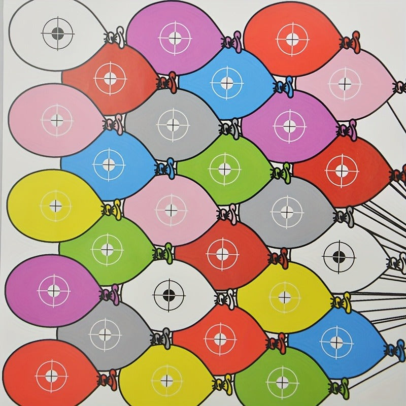 Shooting Target Paper 10 Pack 45x32cm Large Glossy – Archery Targets for Shooting Practice Accuracy Training – Skeleton Balloon Human Silhouette Target Sheets - product image 8