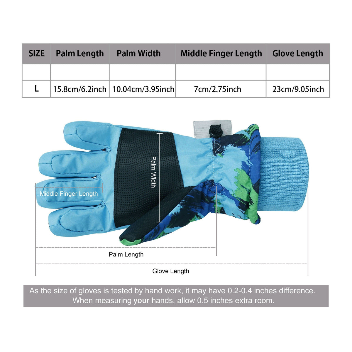 Windproof Waterproof Thermal Gloves for Men & Women, Non-Slip Grip, Touchscreen Compatible, Cold Weather Outdoor Sports Gloves – Winter Ski Gloves for Skiing - product image 7