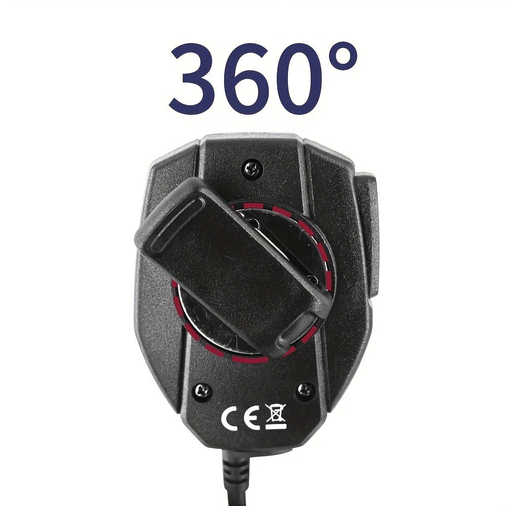 Coiled Cable, 360° Rotating Clip – Walkie Talkie Speaker Mic 3.5mm Jack for Baofeng BF-888S UV-5R & Kenwood TK Series - product image 5