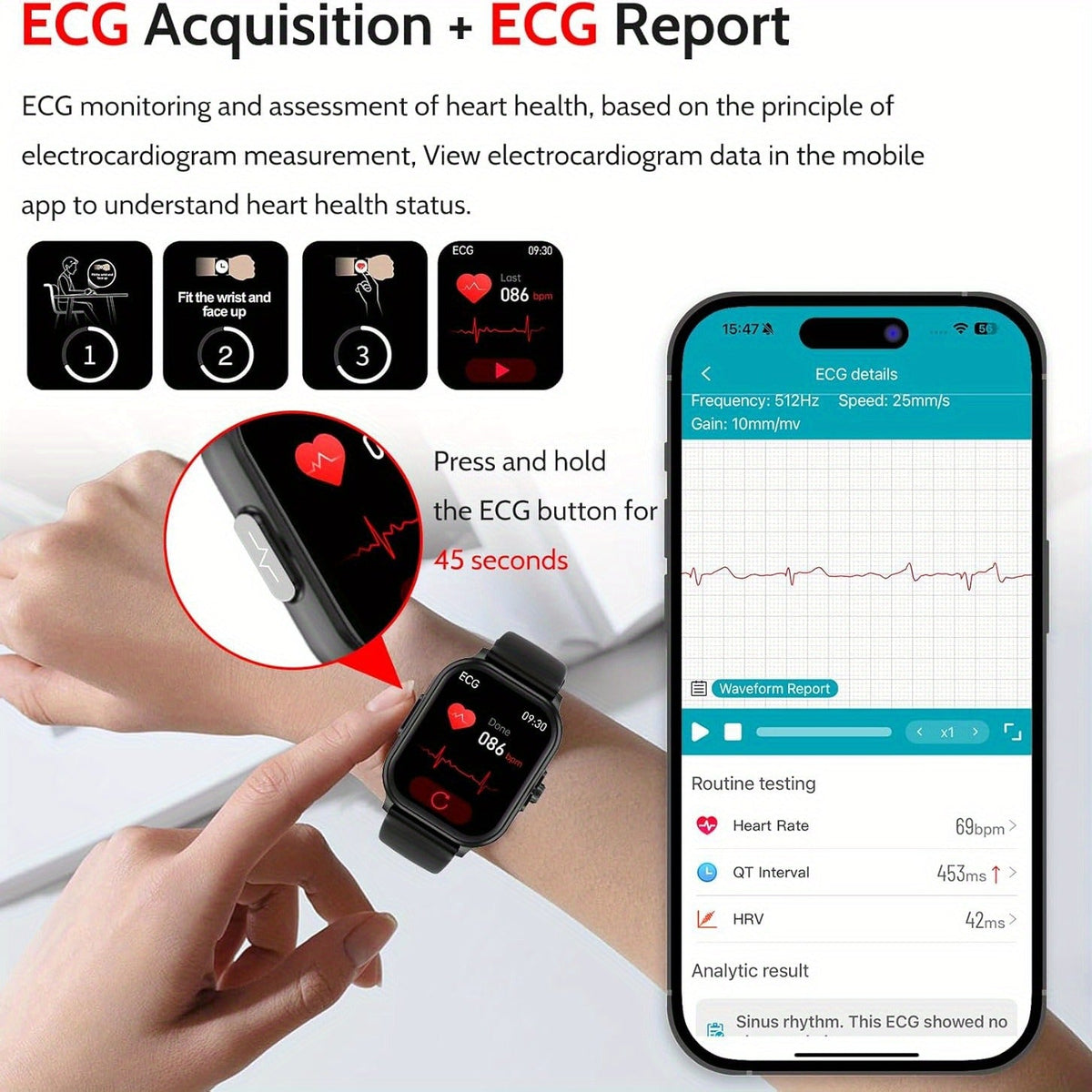 Smartwatch Bluetooth 5.1 Calling 2.01 Inch Display Multi Sport Modes for Everyday Use - product image 6